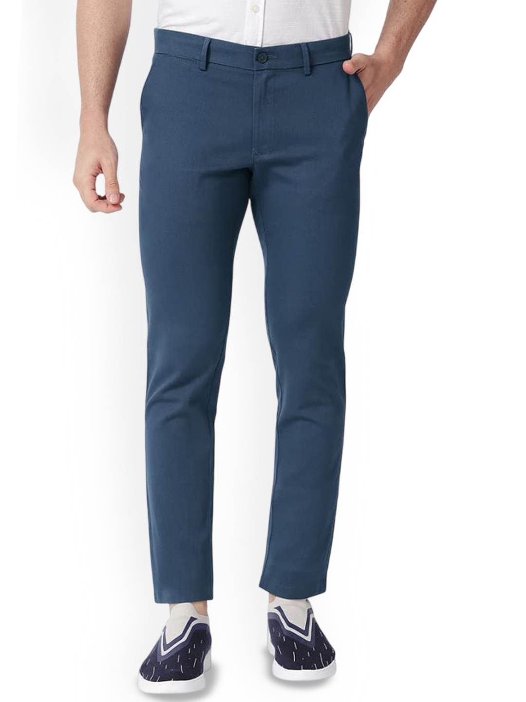 

Basics Men Comfort Trousers, Navy blue