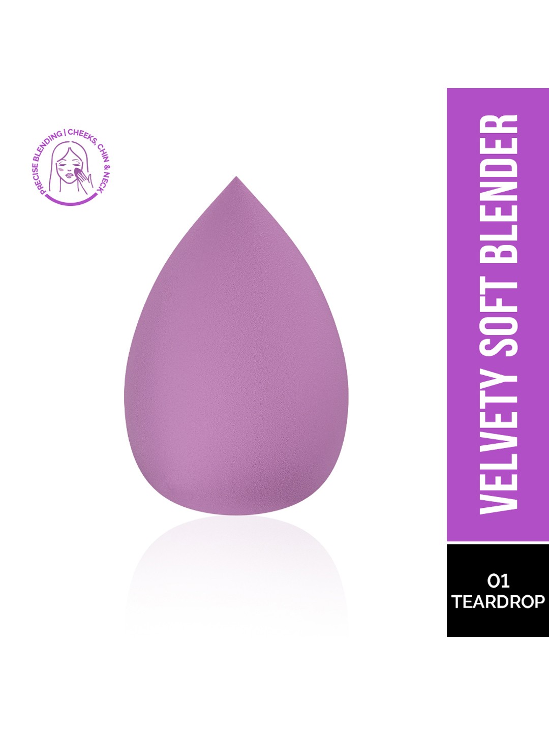 

Staze 9to9 HD BlendPro Velvety Soft Beauty Blender - Teardrop 01, Purple