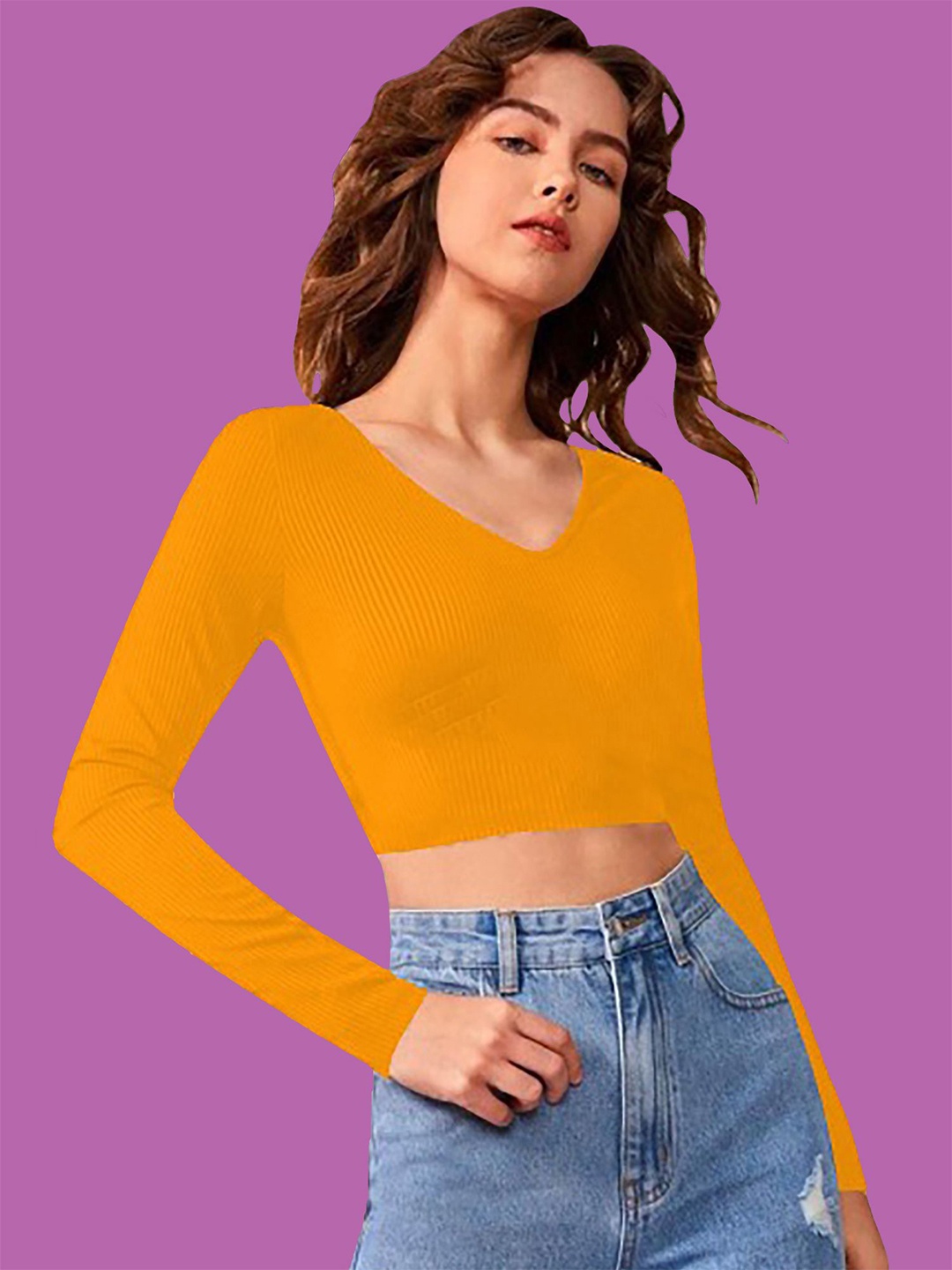 

Dream Beauty Fashion Crop Top, Yellow