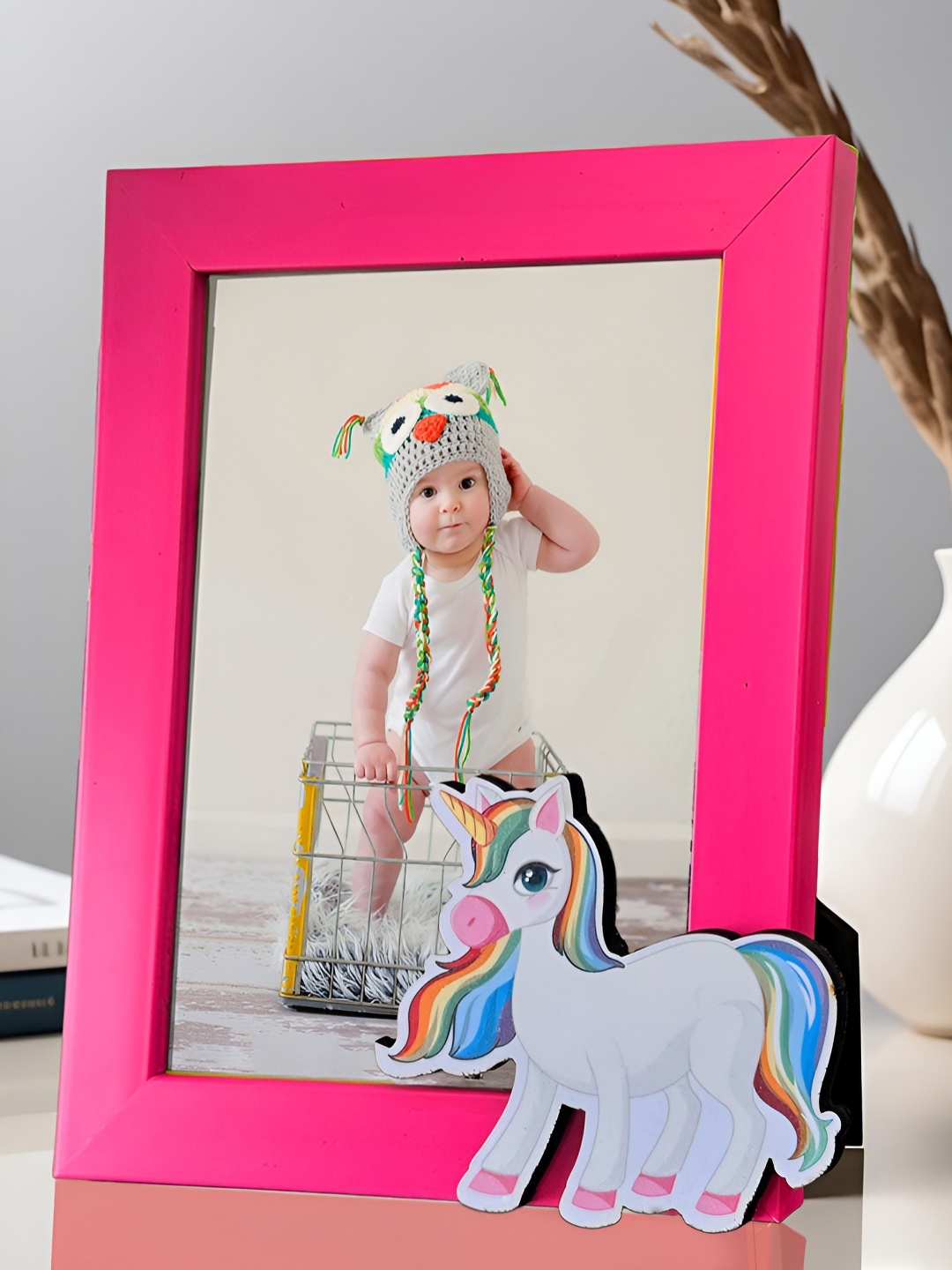 

Art Street Pink & Blue 1 Pieces MDF Table Photo Frames