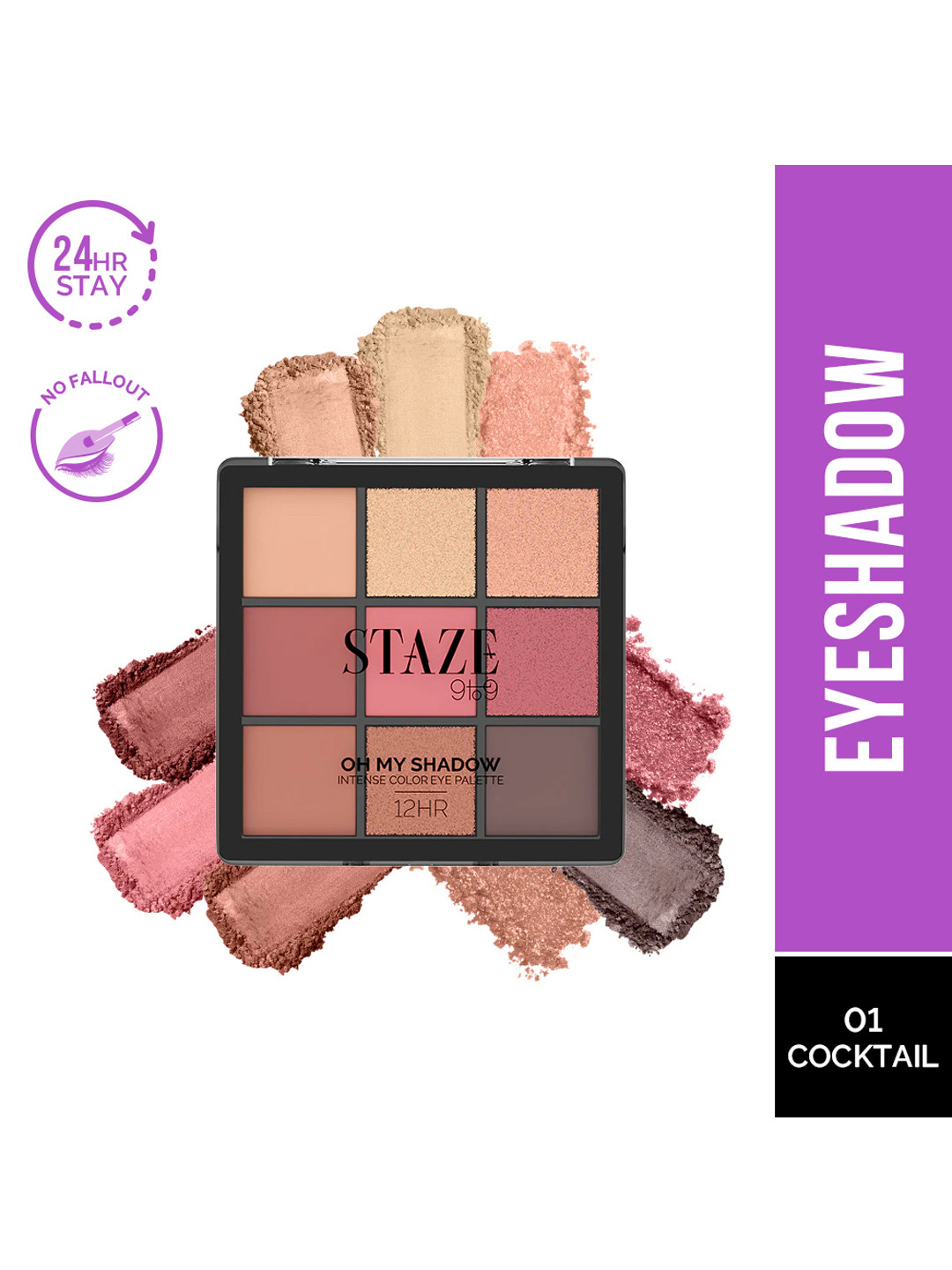 

STAZE 9to9 Oh My Shadow Intense Color Eye Palette 11 g - Cocktail 01, Multi