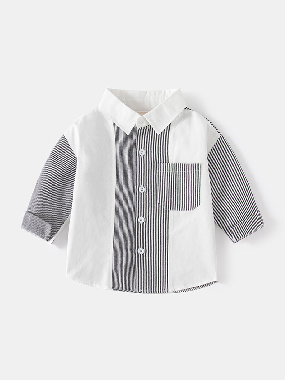 

LULU & SKY Boys Opaque Casual Shirt, White