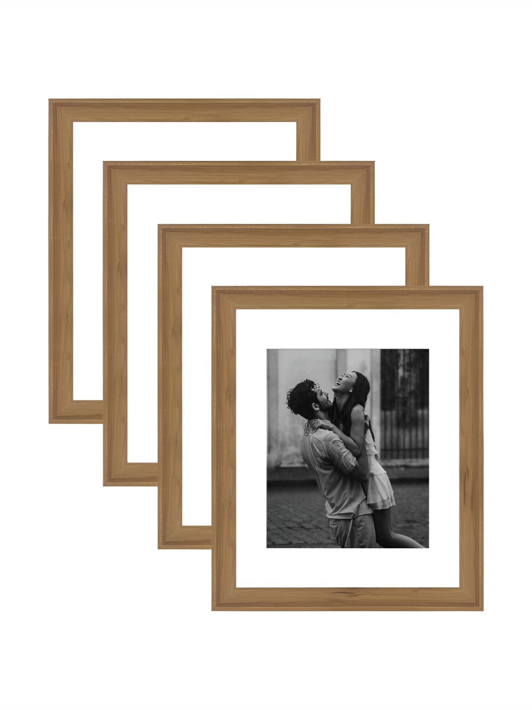 

Art Street Brown & White 2 to 4 Pieces Wood Wall Photo Frames