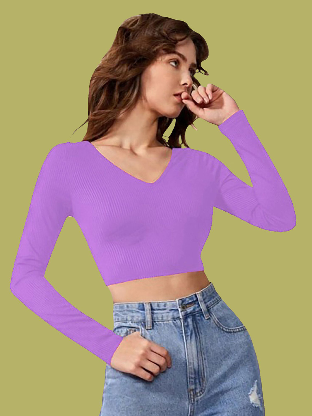 

Dream Beauty Fashion Crop Top, Lavender