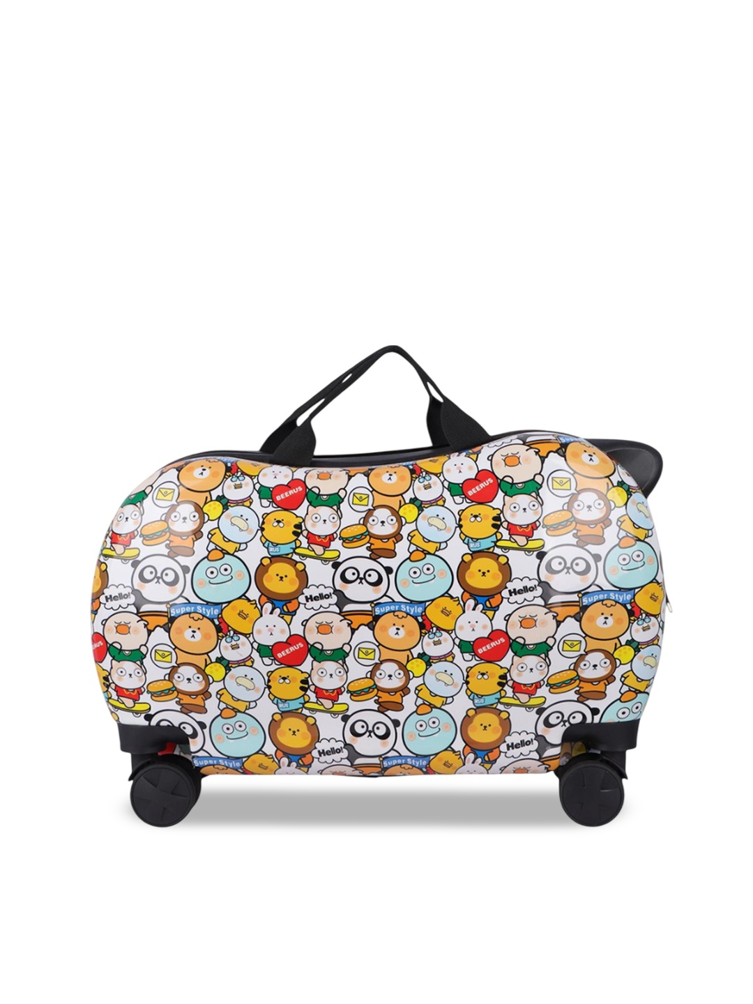 

Polo Class Kids Printed Hard Sided Waterproof Trolley Bag, Red