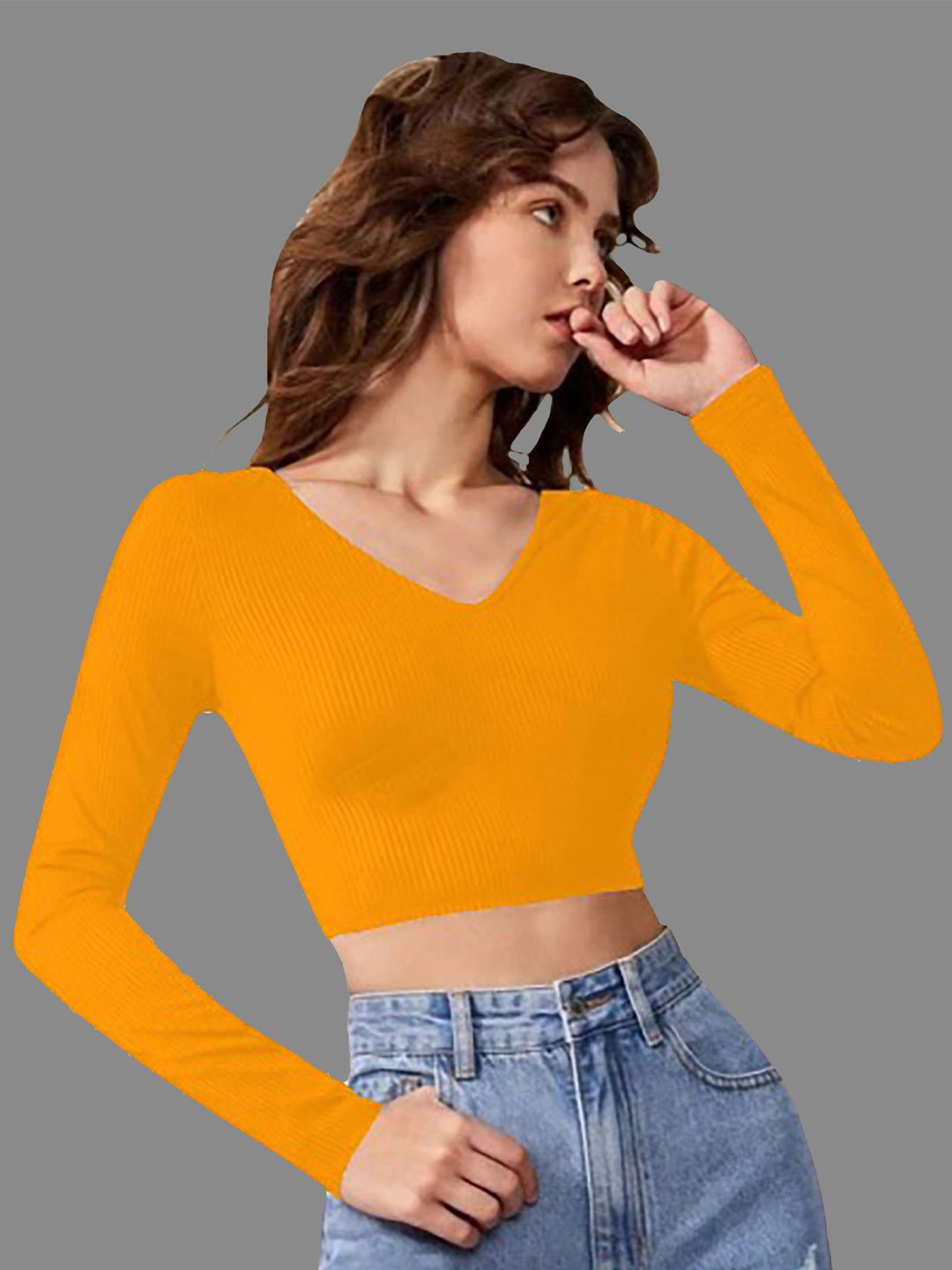 

Dream Beauty Fashion Crop Top, Yellow