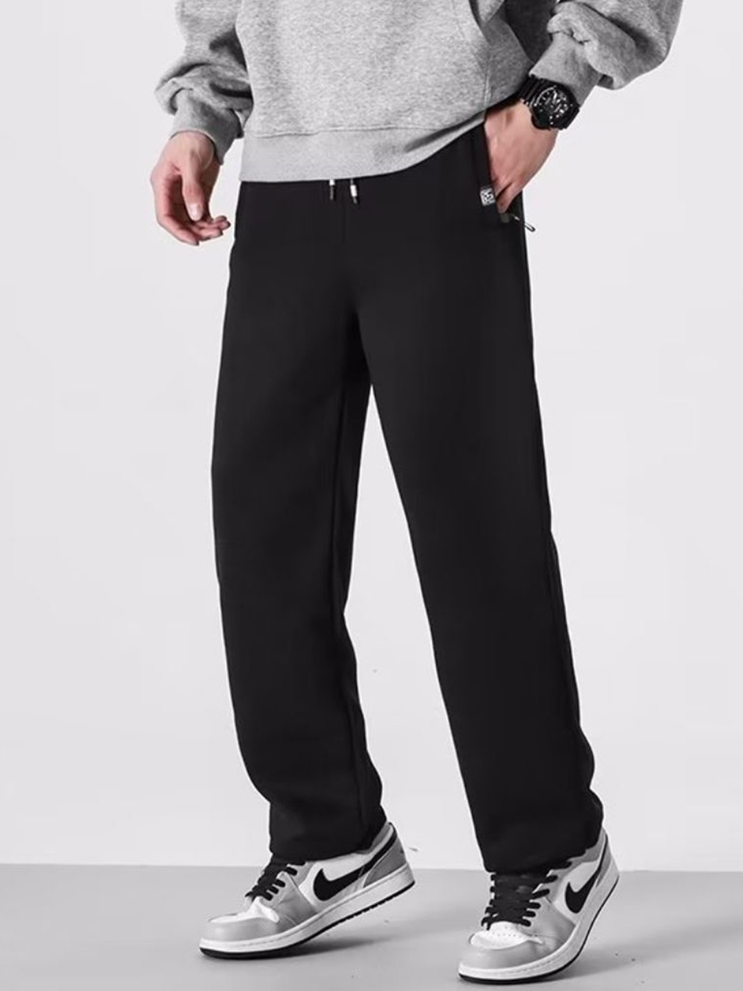 

StyleCast Men Straight-Leg Track Pants, Black