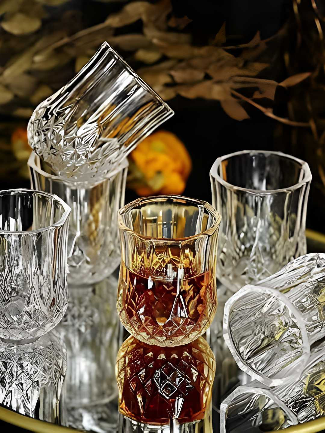 

Shreedah Transparent 6 Pieces Textured Shot Glass