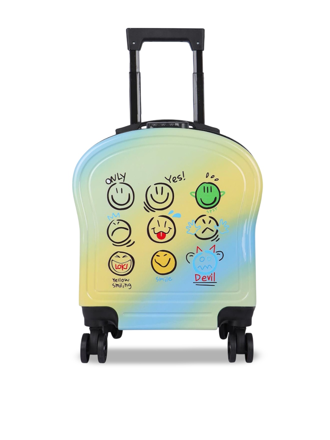 

Polo Class Kids Printed Hard Sided Waterproof Trolley Bag, Yellow