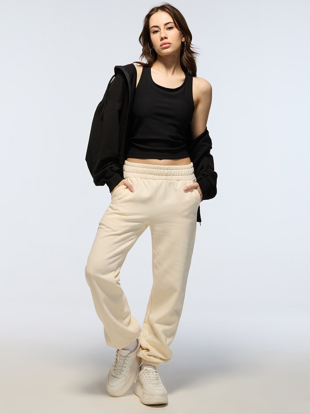 

Cava Black Crop Tank Us Later Top