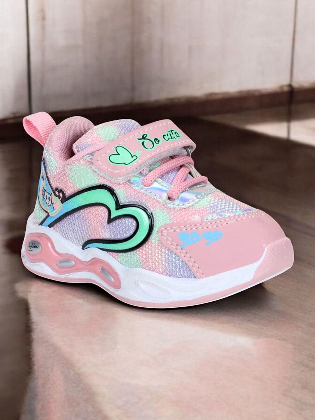 

Lil Lollipop Kids Printed Lightweight Sneakers, Pink