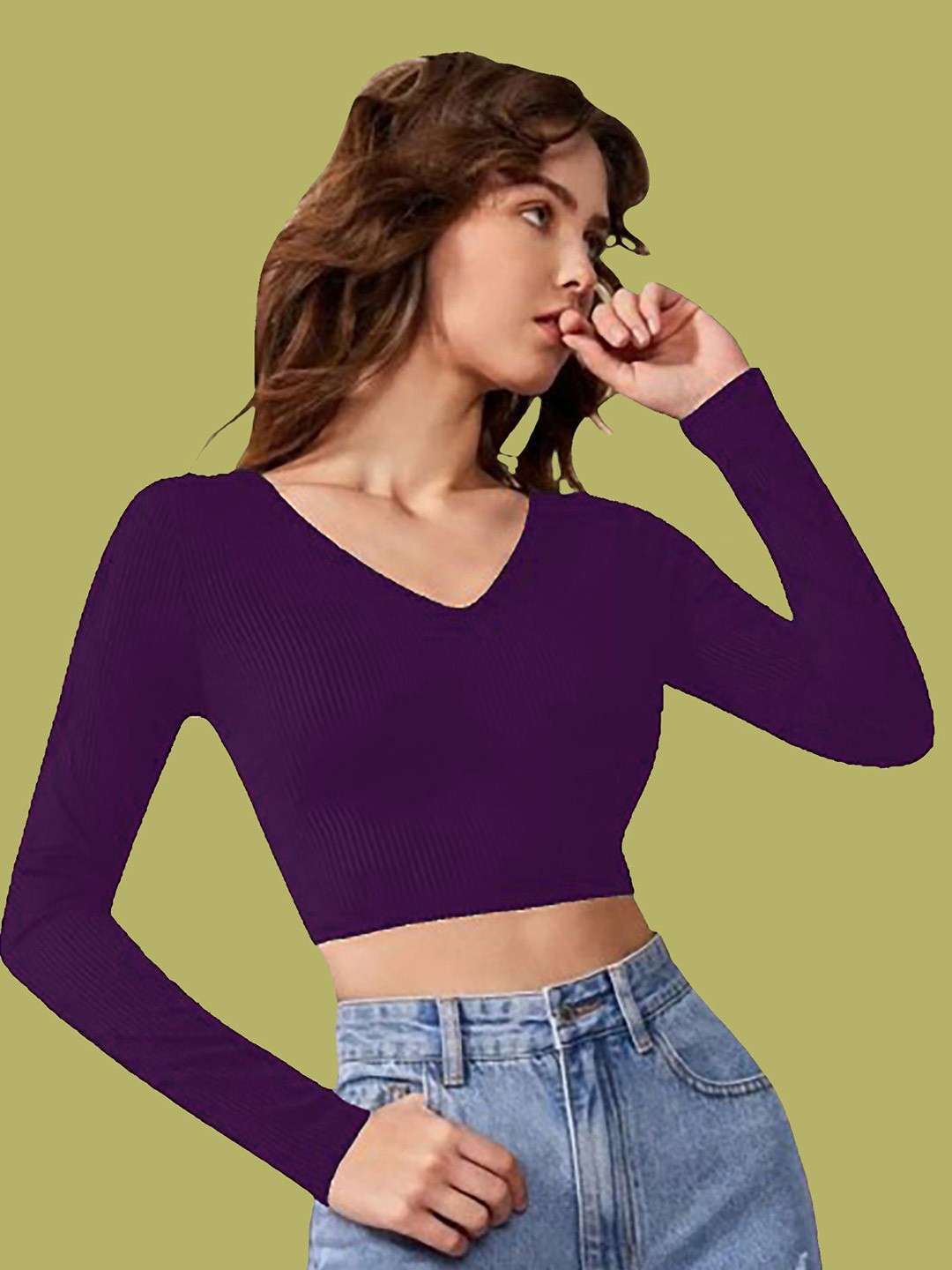 

Dream Beauty Fashion Crop Top, Purple