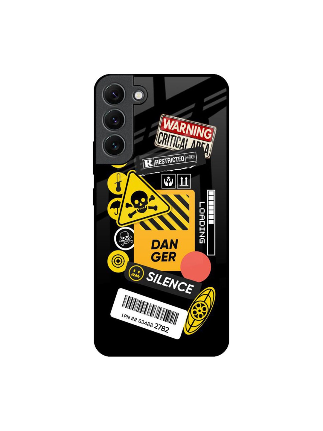 

QRIOH Typography Printed Samsung Galaxy S22 Plus Back Case Mobile Accessories, Yellow