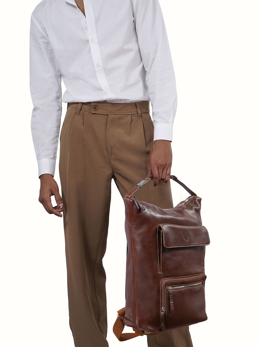 

Hidesign Men Backpack, Brown