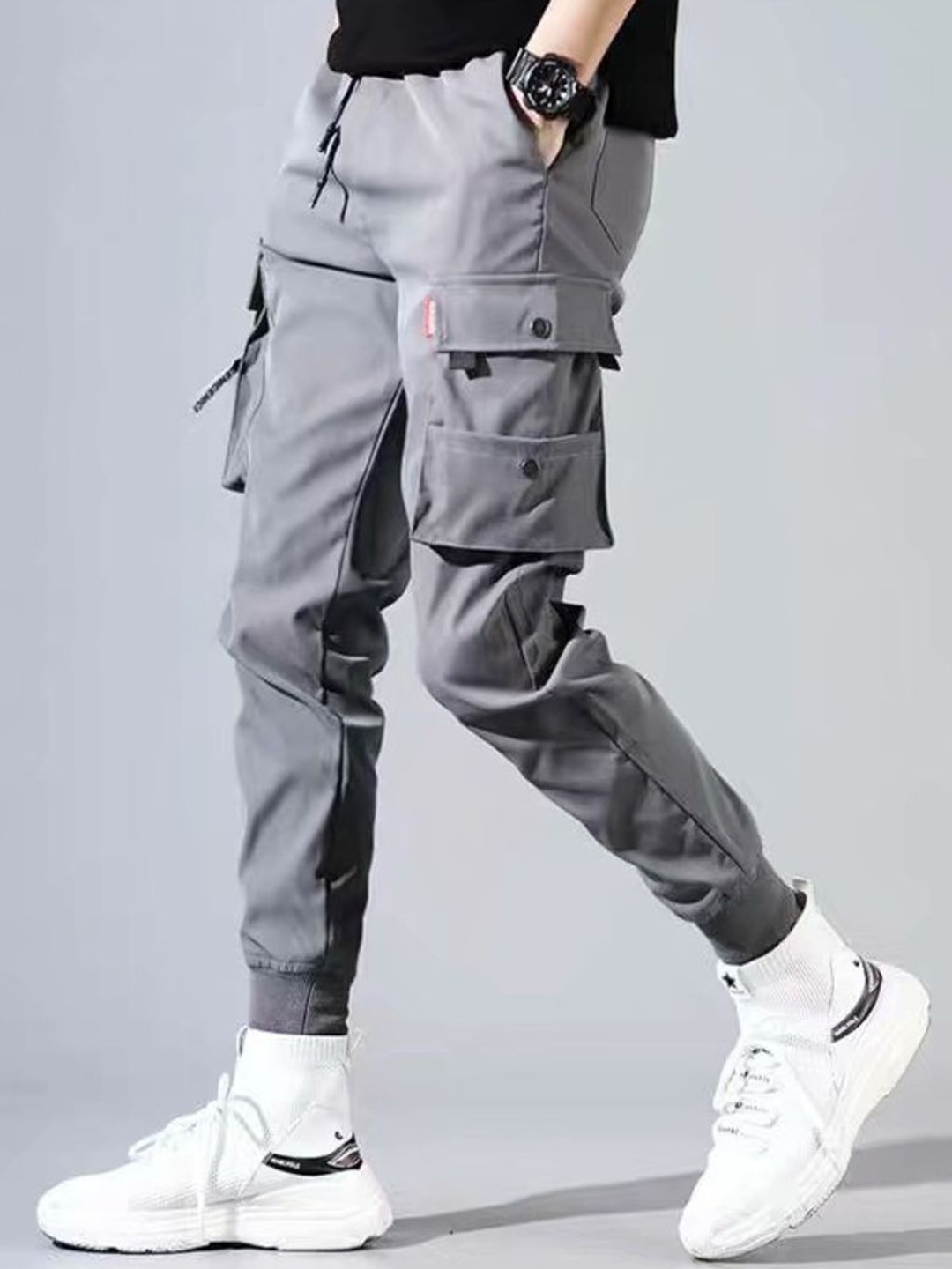 

StyleCast Men Joggers Trousers, Grey