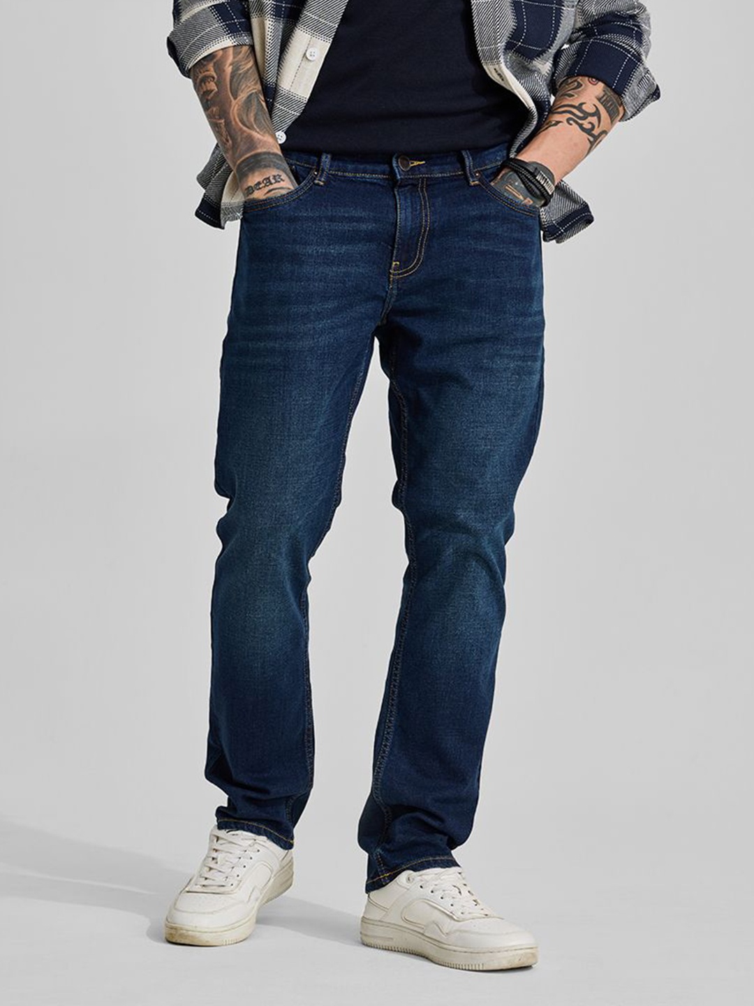 

Snitch Men Snitch Navy Regular Fit Jeans, Navy blue