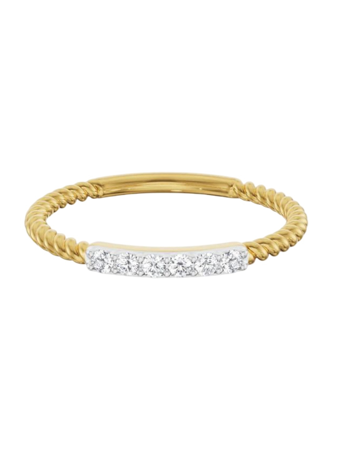 

Emori Dainty Spiral Diamond Band, Yellow