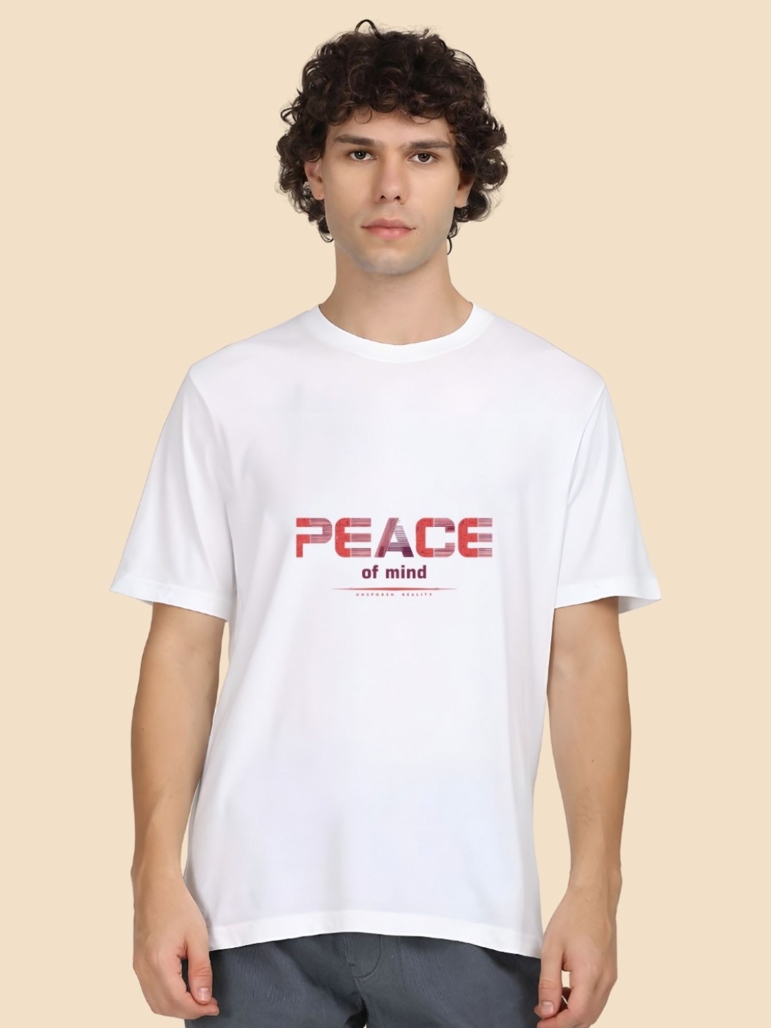 

SZN Men Typography Printed Round Neck Relaxed Fit Cotton T-shirt, White