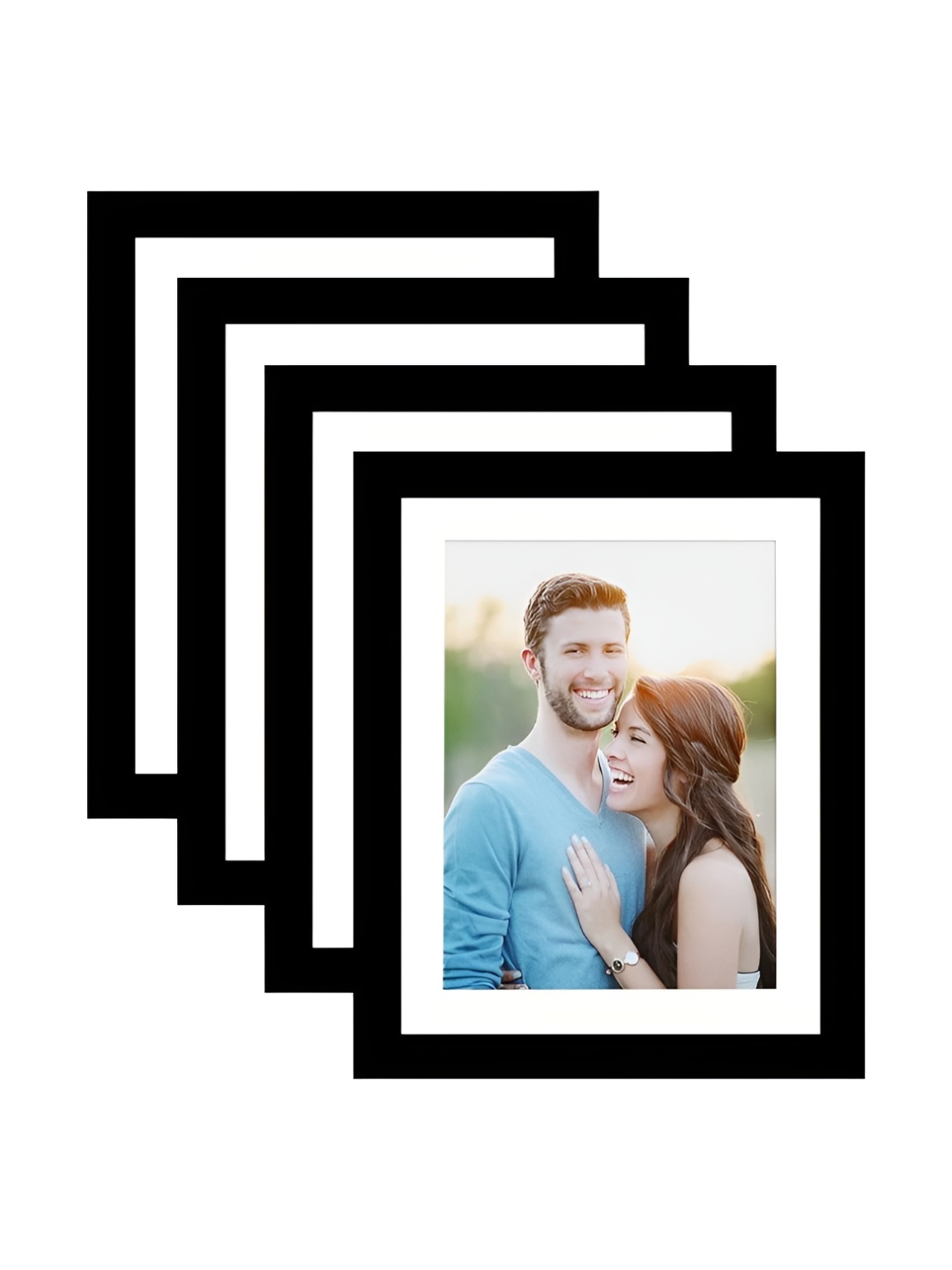 

Art Street Black & White 2 to 4 Pieces Wood Wall Photo Frames