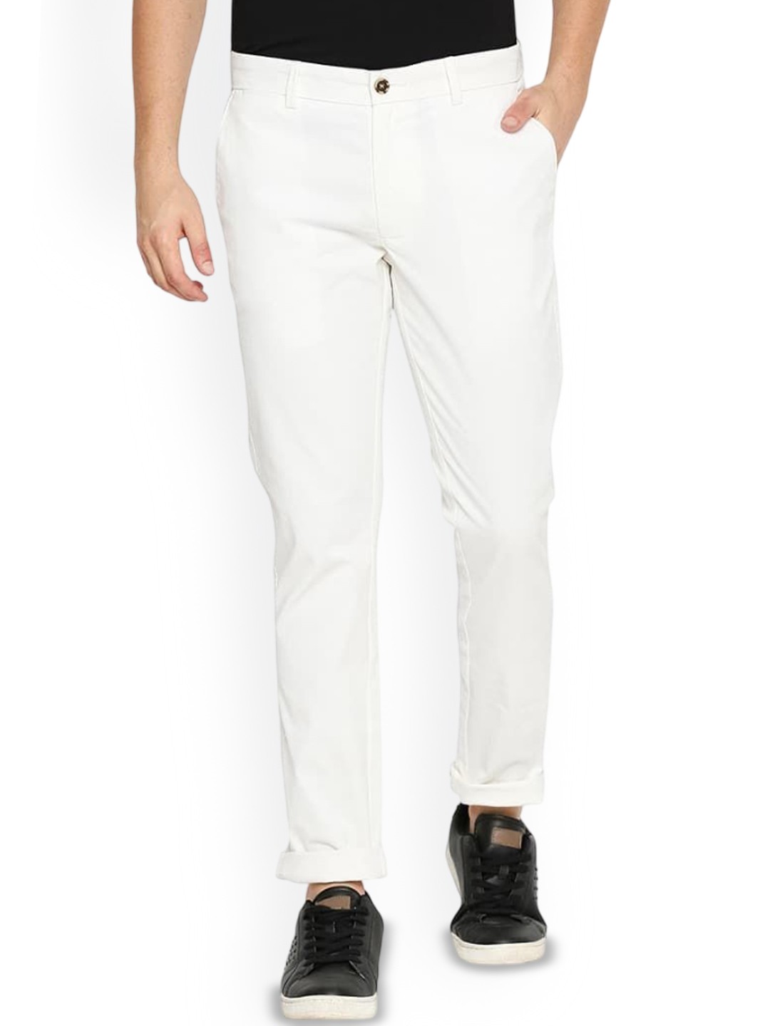 

Basics Men Comfort Trousers, Cream