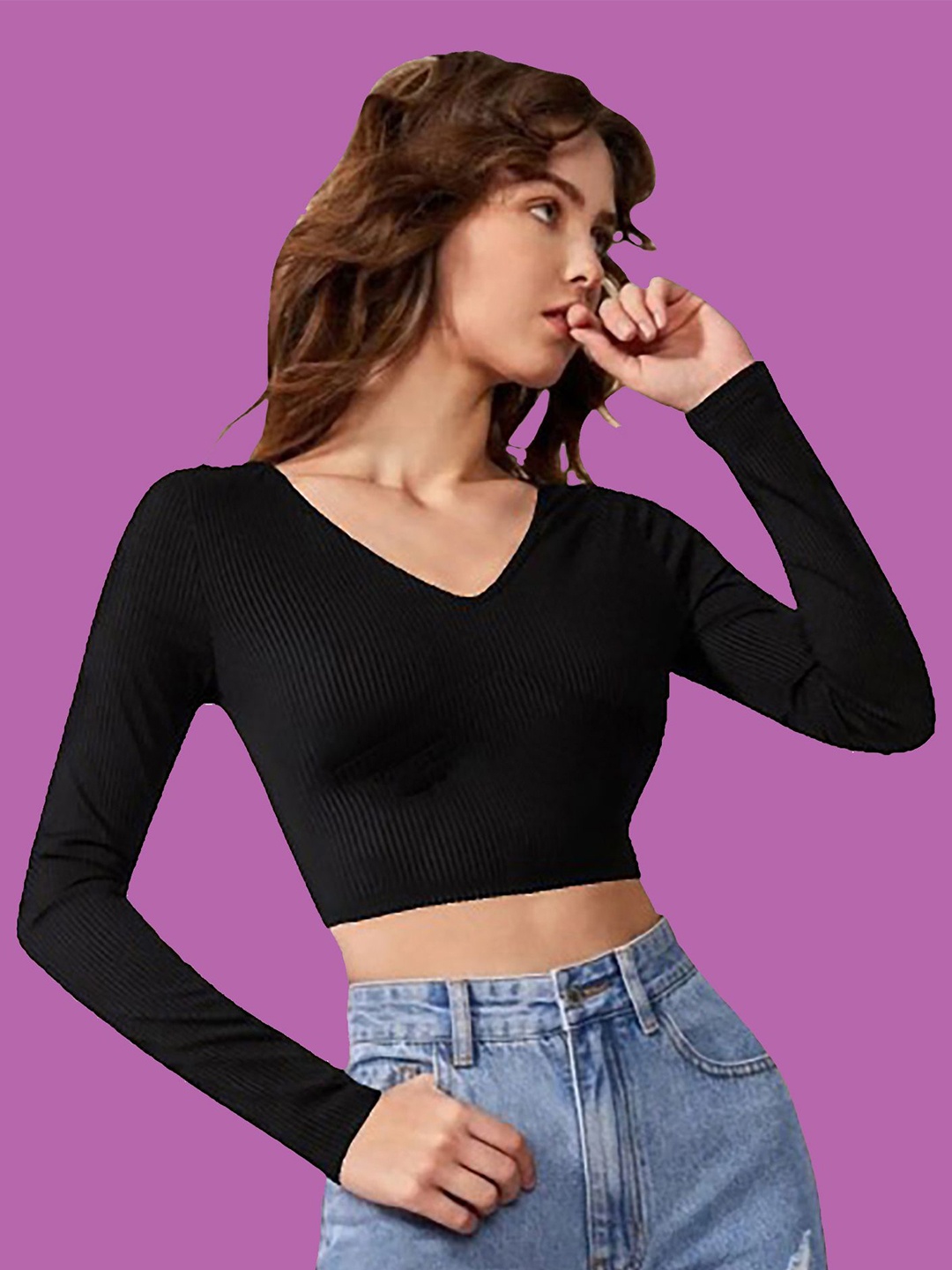 

Dream Beauty Fashion Crop Top, Black