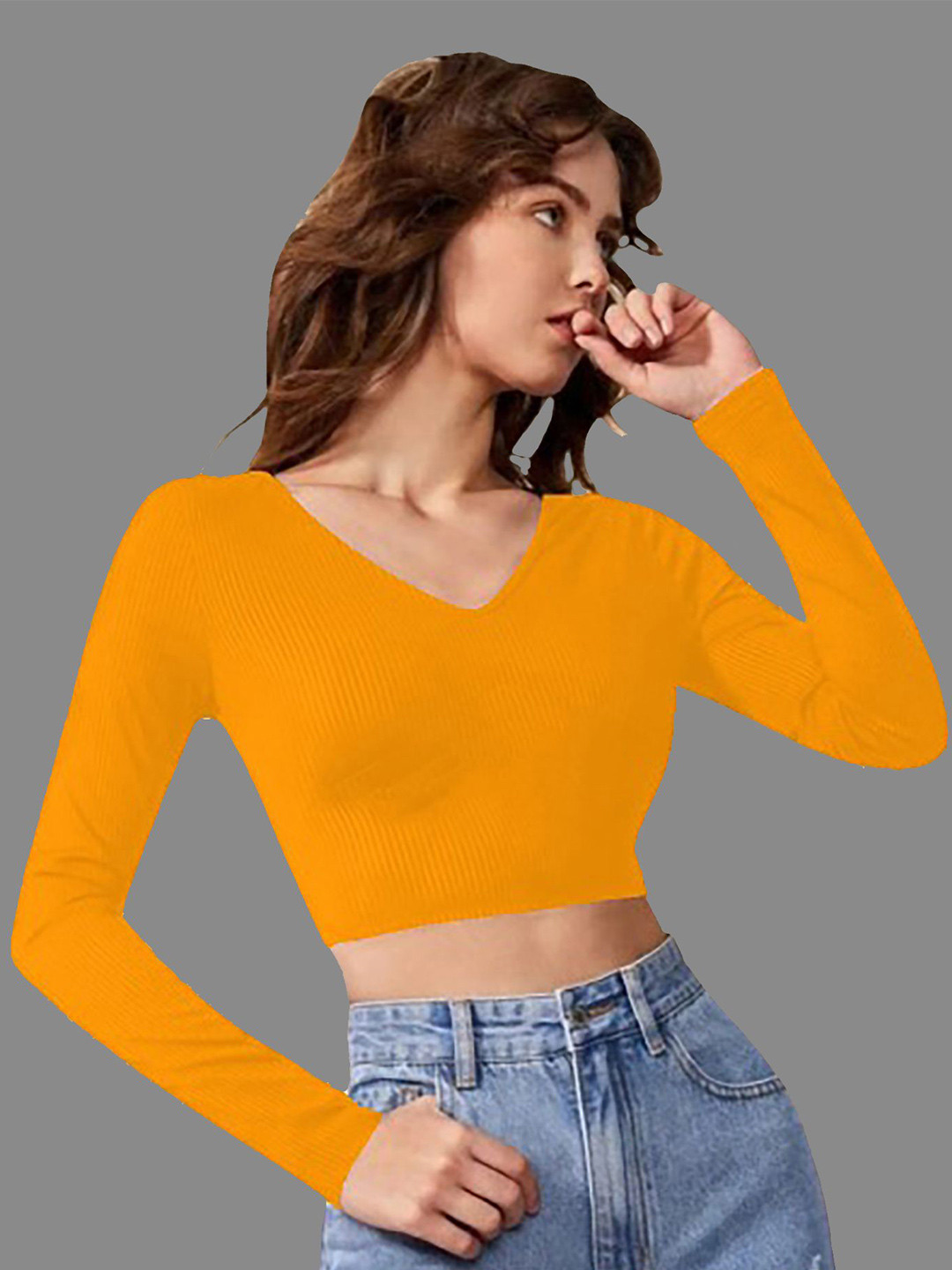 

Dream Beauty Fashion Crop Top, Yellow