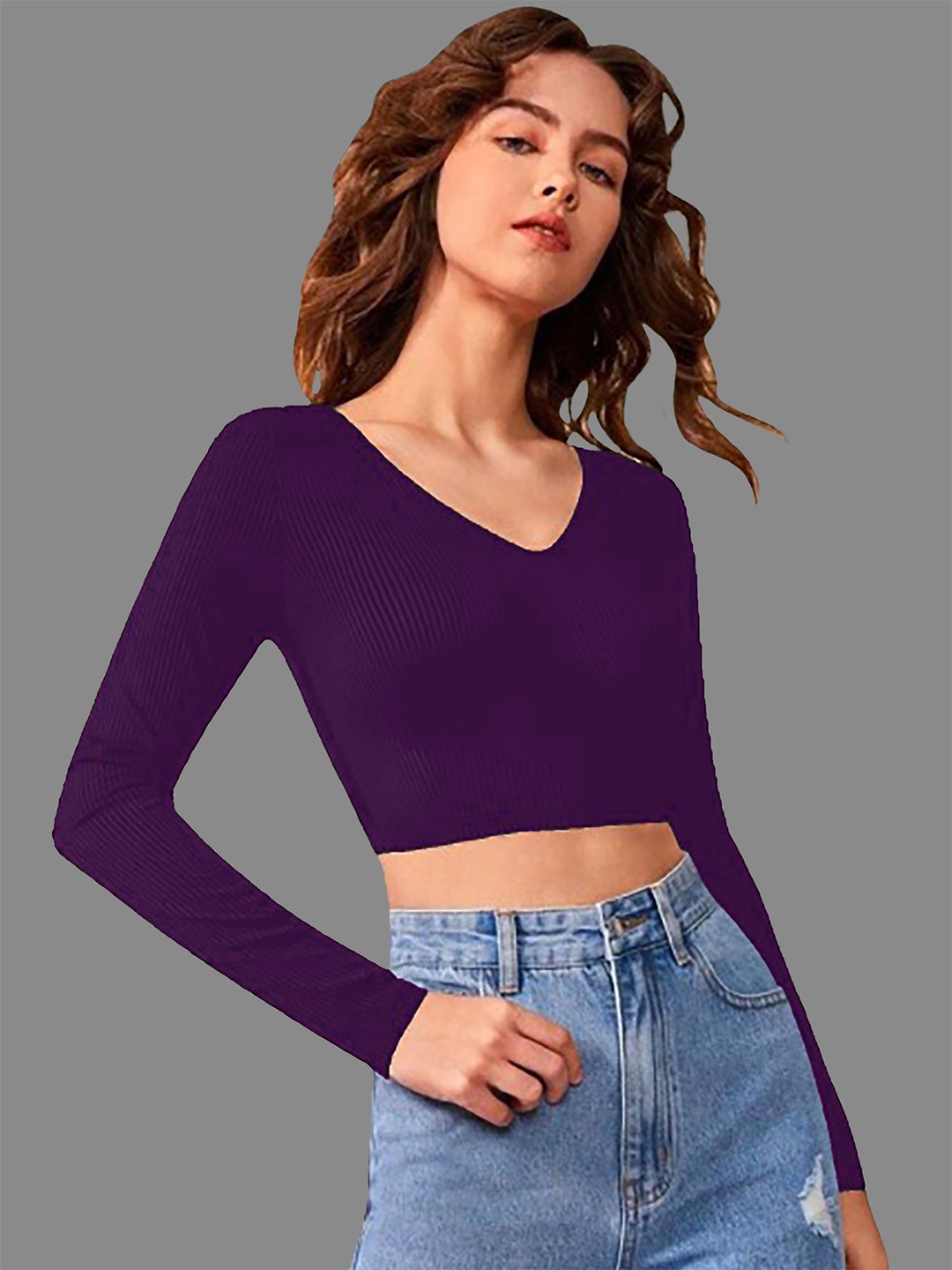 

Dream Beauty Fashion Crop Top, Purple