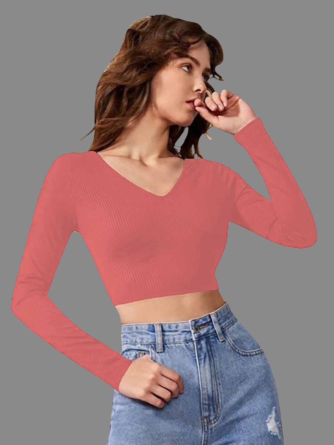 

Dream Beauty Fashion Crop Top, Peach