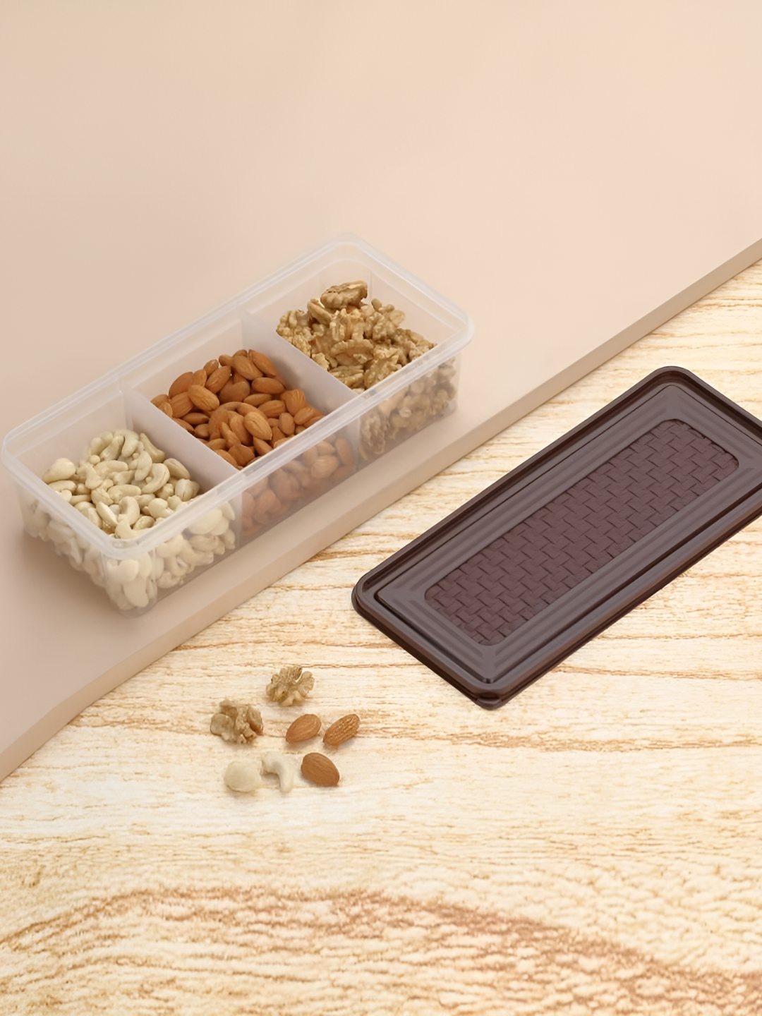 

HASHONE Brown and Transparent Easy to Clean Fridge Container 1.5 L