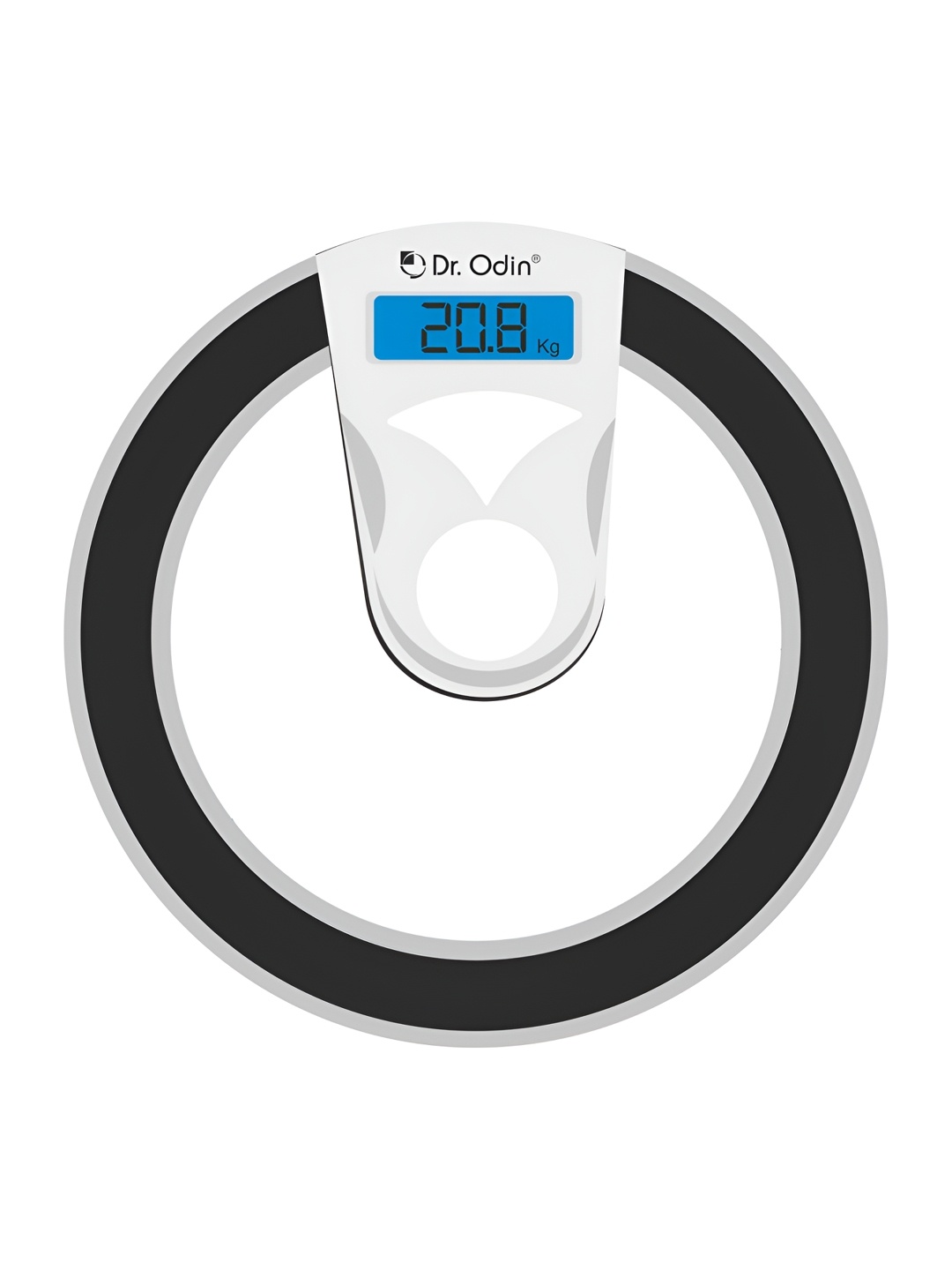 

Dr. Odin EB-9420H White & Black Round Glass Digital Weight Management Body Weighing Scale