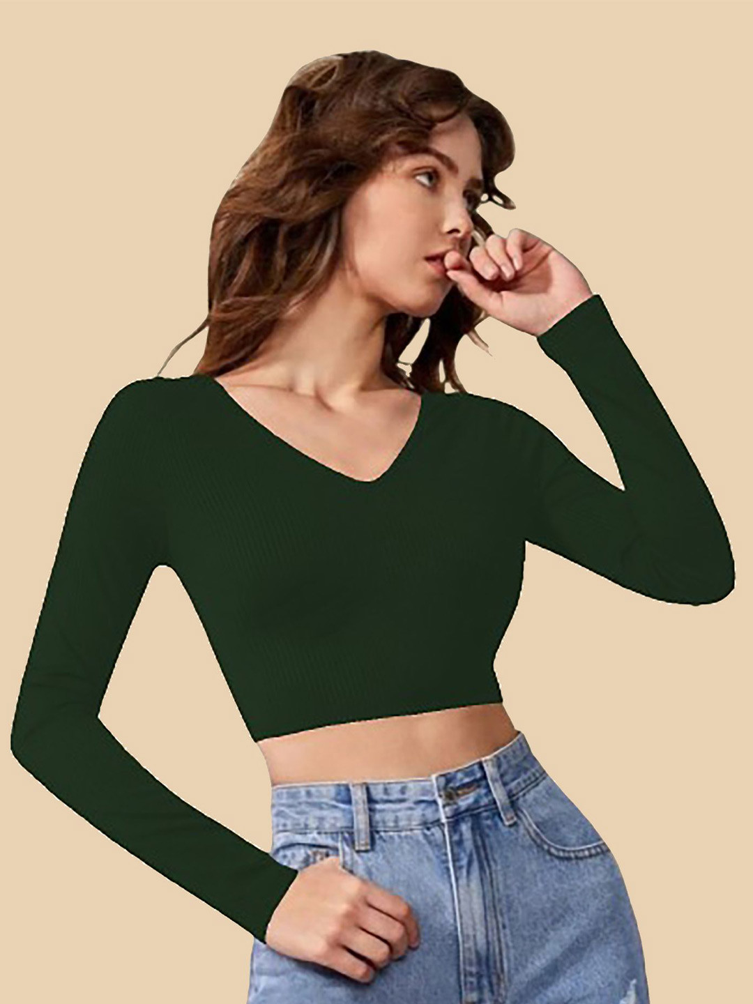 

Dream Beauty Fashion Crop Top, Green