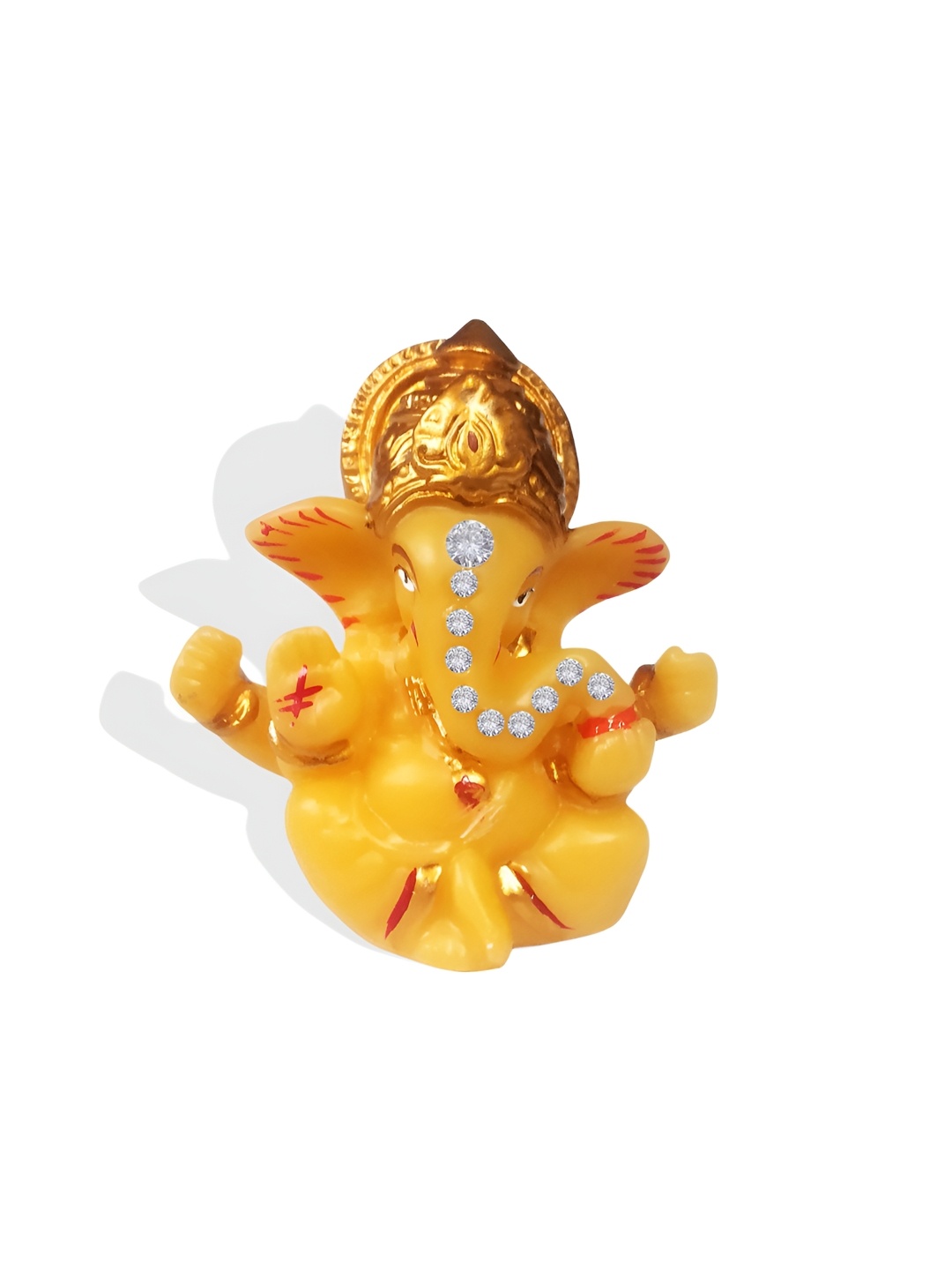

Adhvik Yellow Lord Ganesha Religious Idol Showpiece