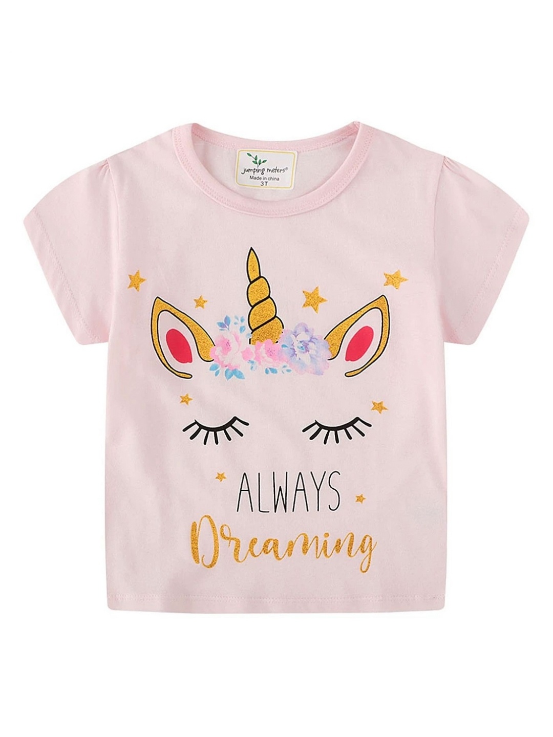 

LULU & SKY Girls Printed T-shirt, Pink