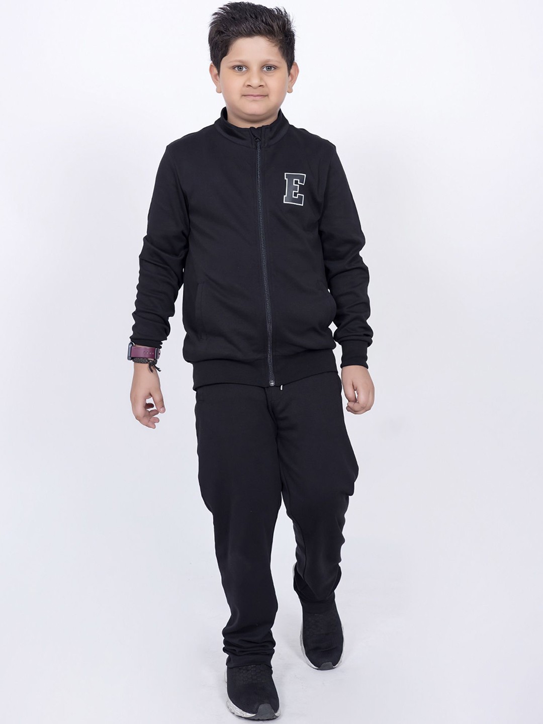 

EDRIO Mock Neck Tracksuits, Black