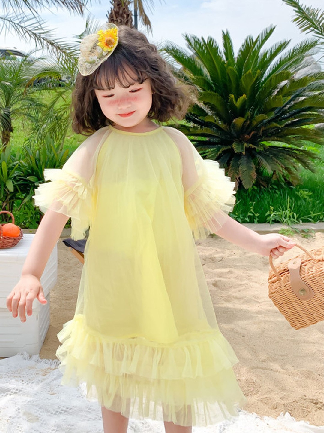 

LULU & SKY Girls A-Line Dress, Yellow