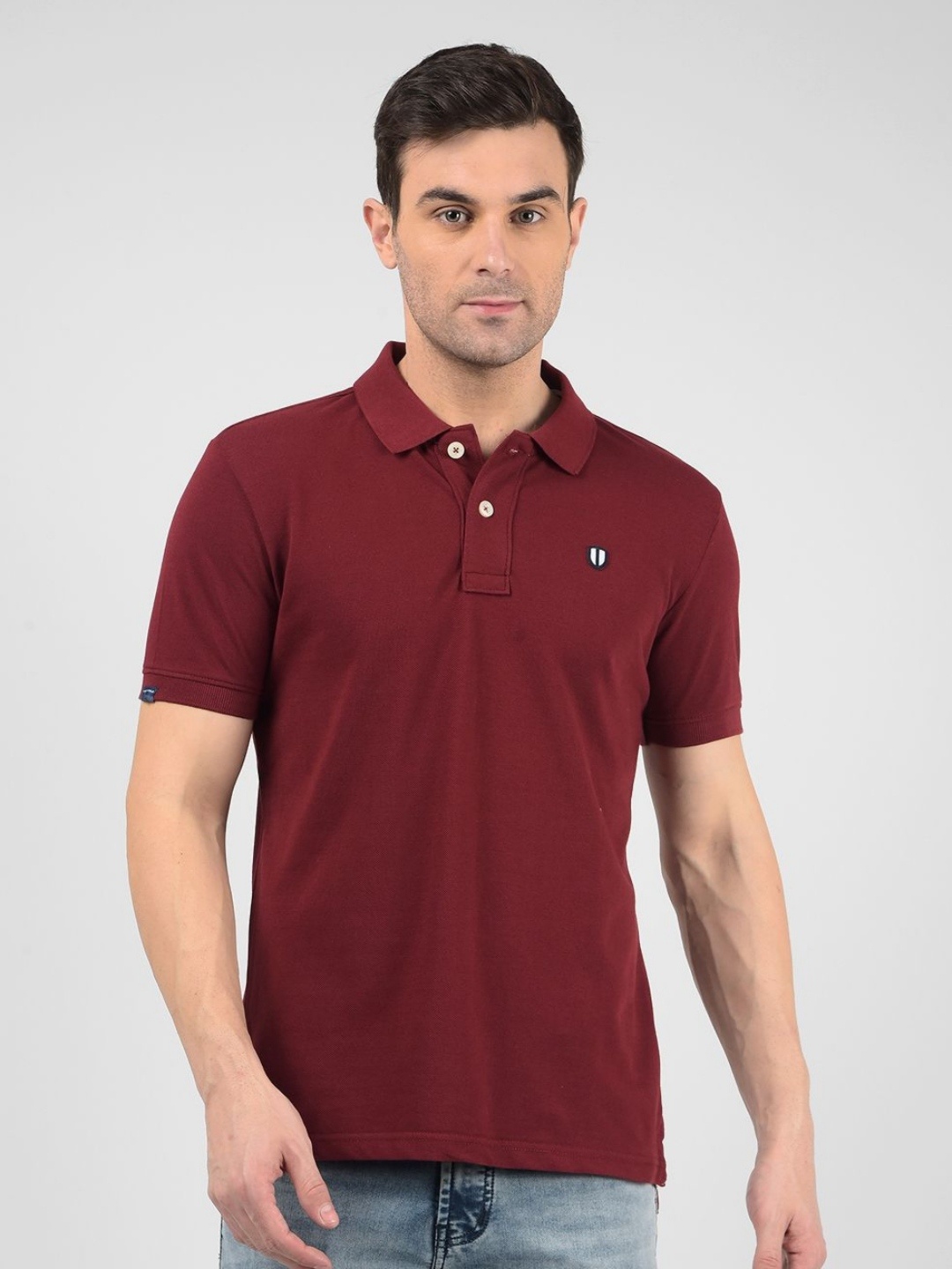 

Numero Uno Men Solid Polo Collar Regular Fit Cotton T-shirt, Maroon