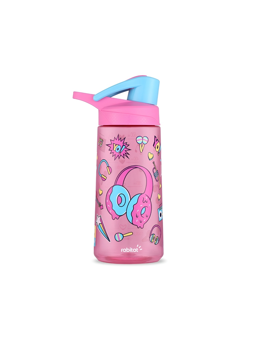 

Rabitat Miss Butters Kids Pink & Blue Printed Tritan Water Bottle 550ml