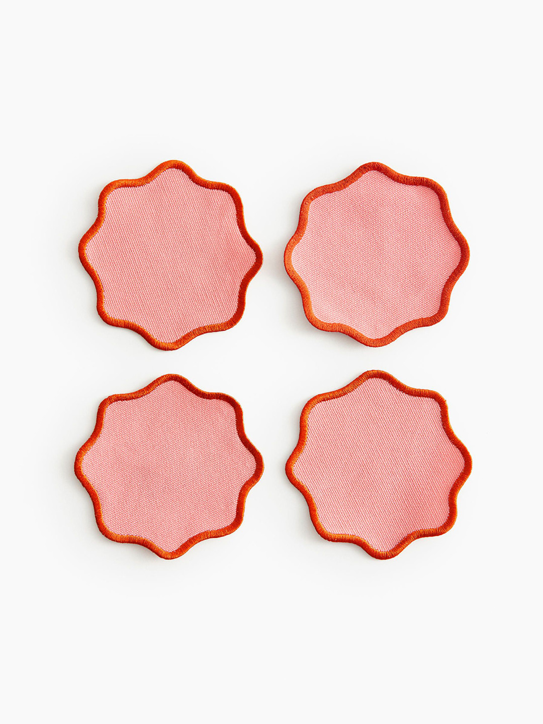 

H&M Pink 4-Pack Pure Cotton Canvas Coasters