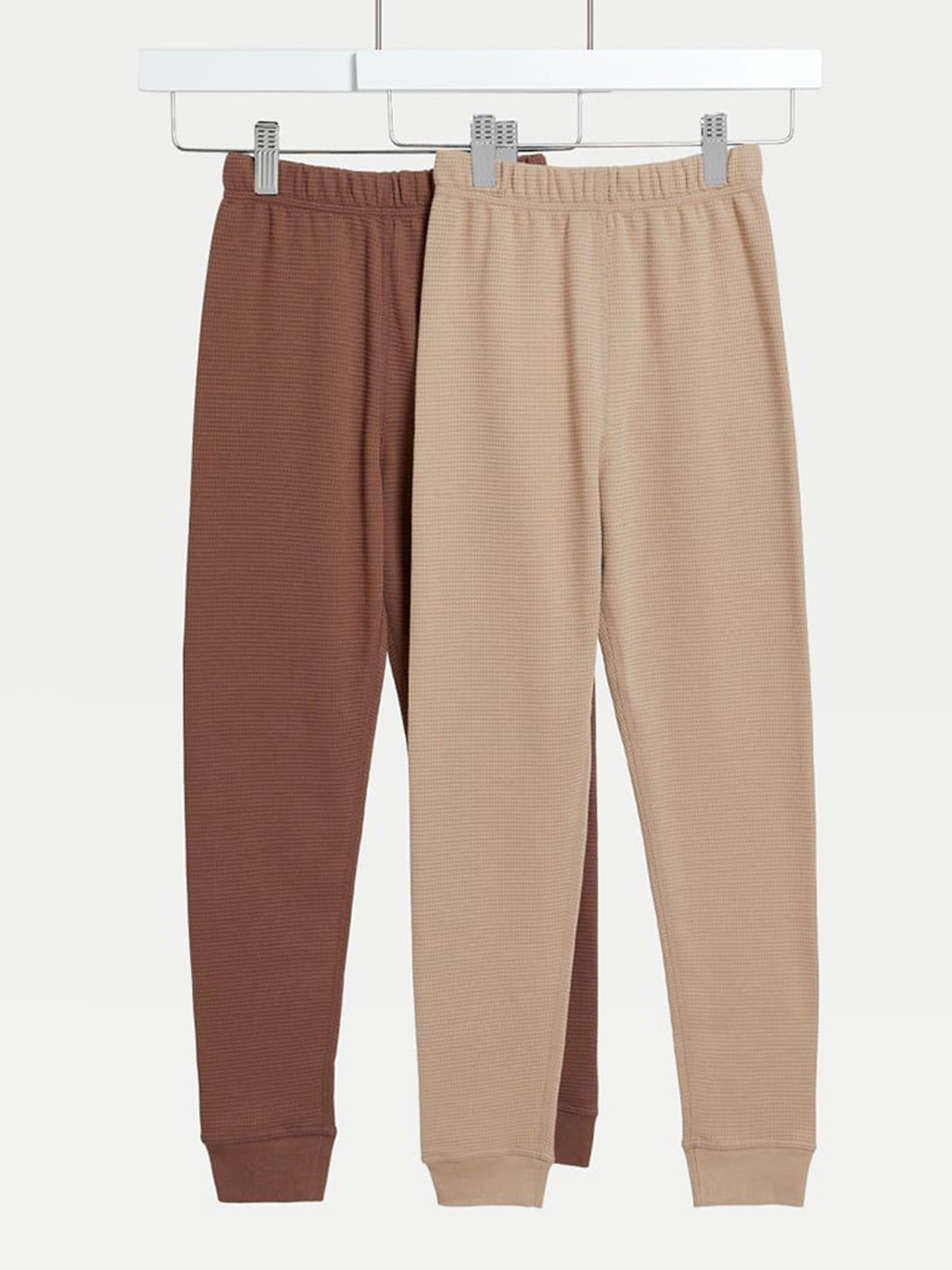 

Marks & Spencer Kids Pack Of 2 Thermal Bottoms, Brown