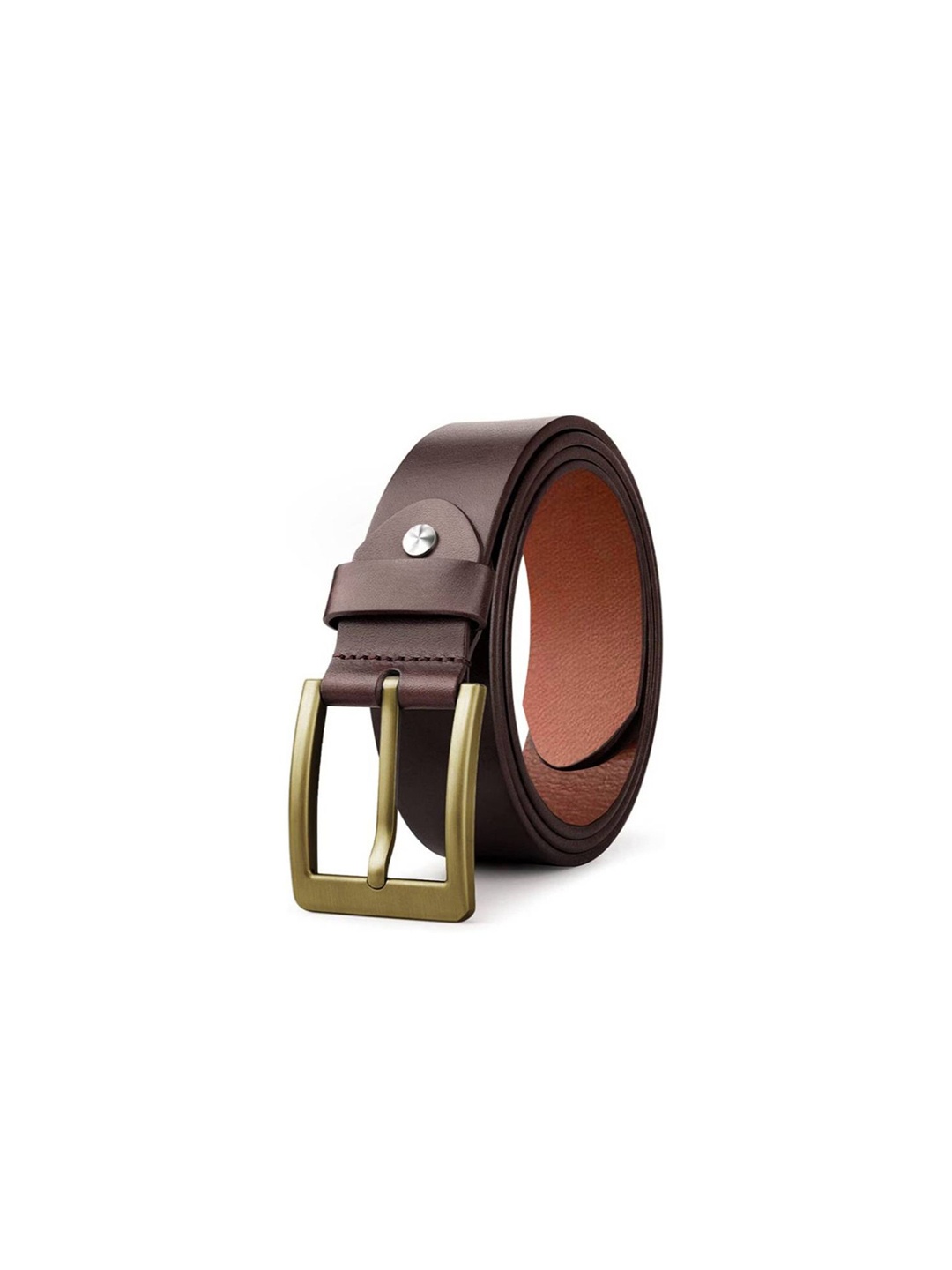 

Metronaut Men Leather Formal Belt, Brown