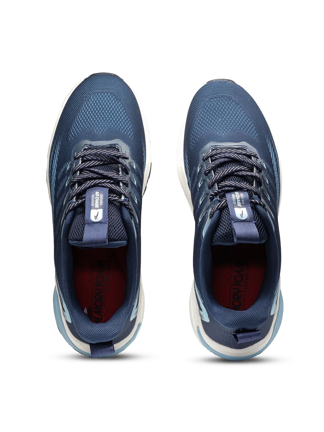 

ASIAN Men Mesh Running Non-Marking Shoes, Navy blue