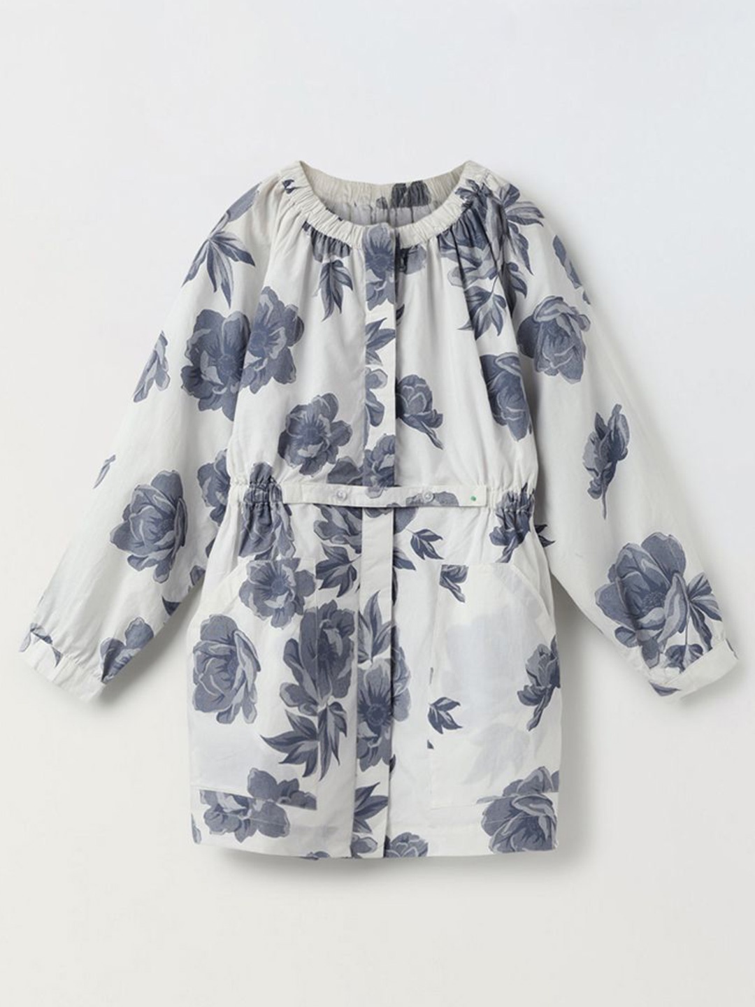 

SPUNKIES Girls Floral A-Line Dress, White