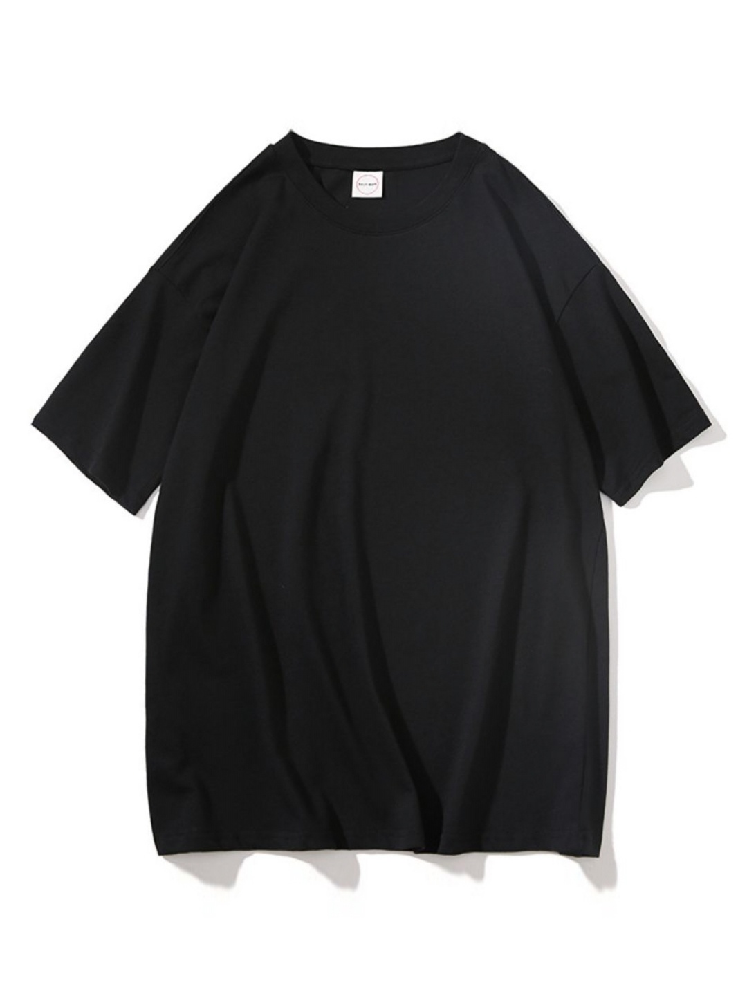 

StyleCast Men Solid Round Neck Oversized T-shirt, Black