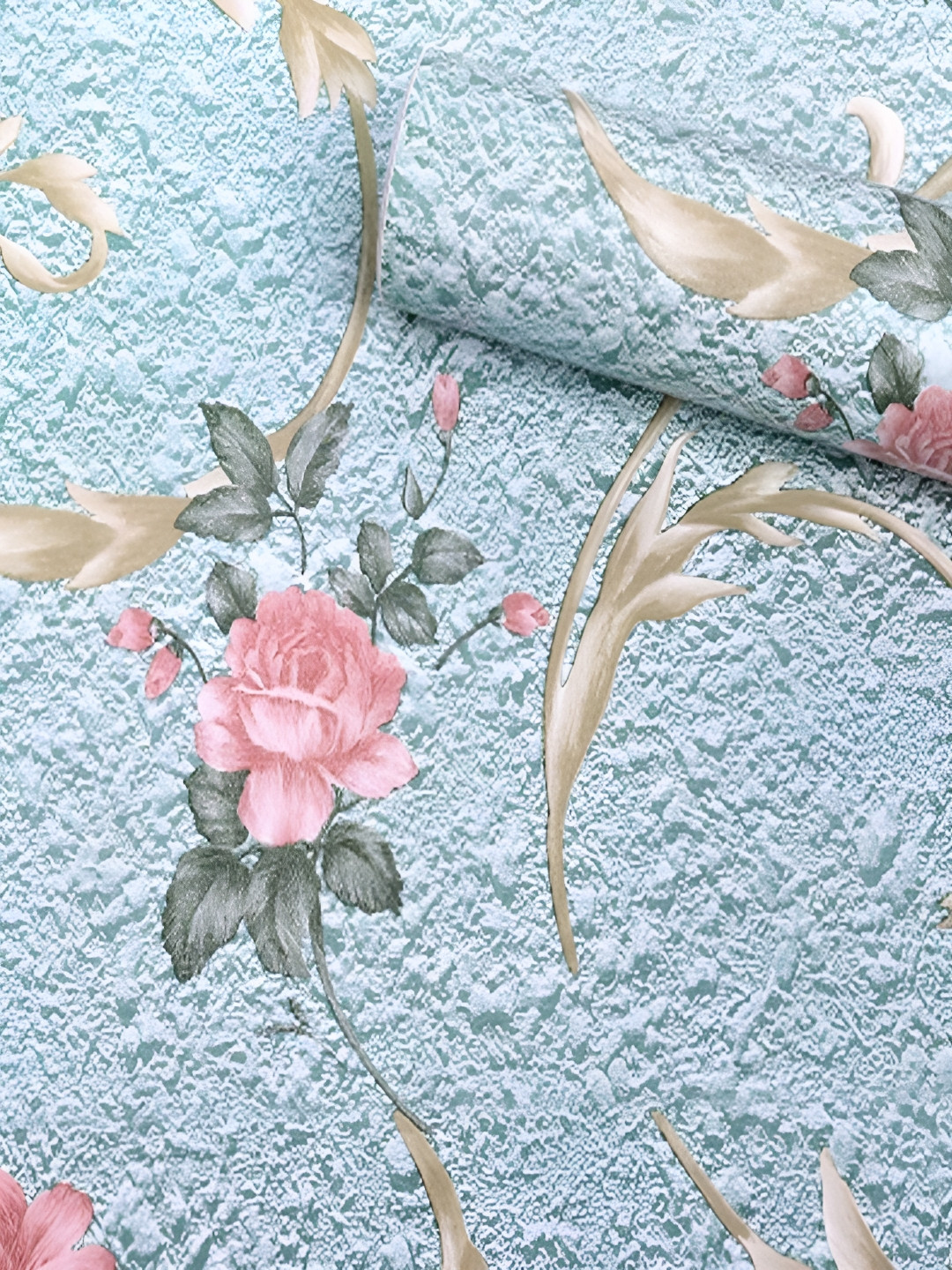 

ANNA CREATIONS Blue & Pink Self-Adhesive Waterproof Wallpaper