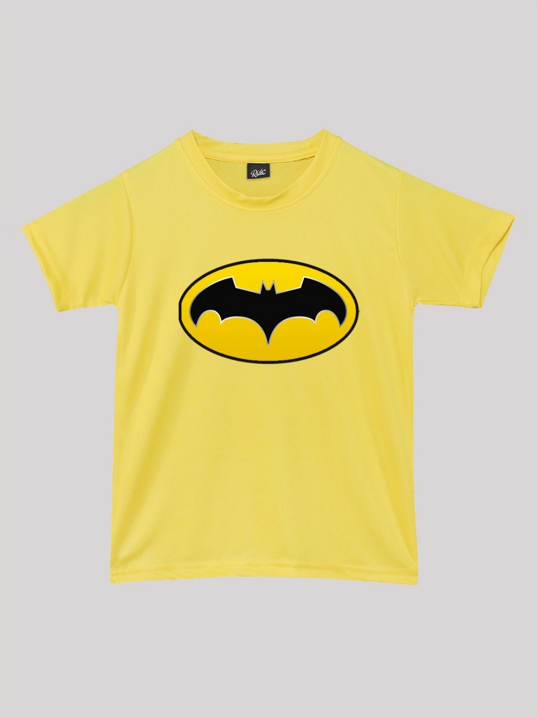 

RISH Unisex Kids Batman Graphic Printed Round Neck T-shirt, Yellow