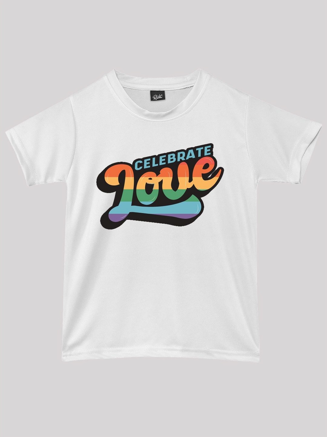 

RISH Kids Typography Printed Round Neck T-shirt, White