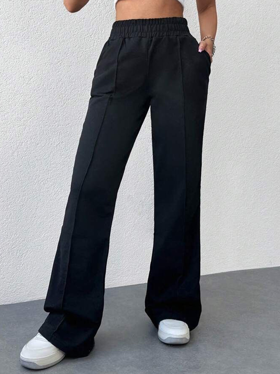 

TABADTOD Women Relaxed Loose Fit Easy Wash Joggers Trousers, Black