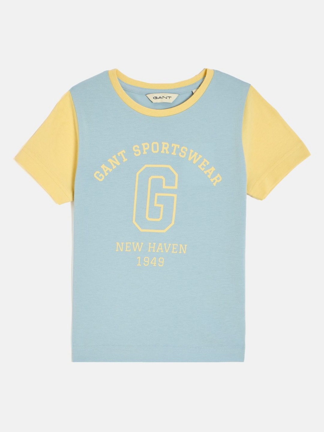 

GANT Boys Typography Printed Pure Cotton Applique T-shirt, Blue