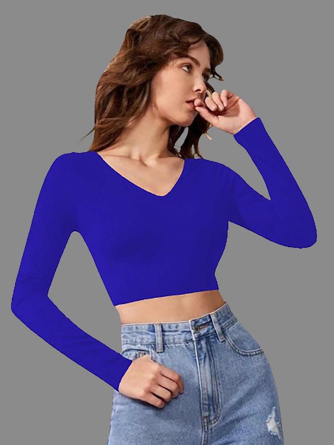 

Dream Beauty Fashion Crop Top, Blue