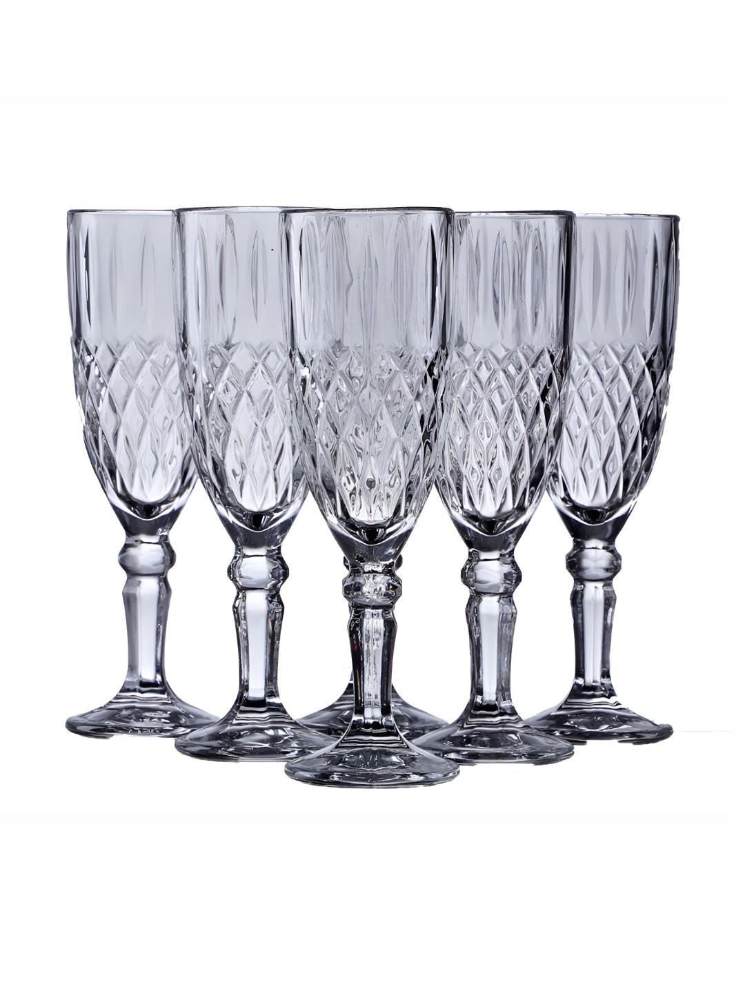 

Shreedah Grey 6 Pieces Champagne Glasses